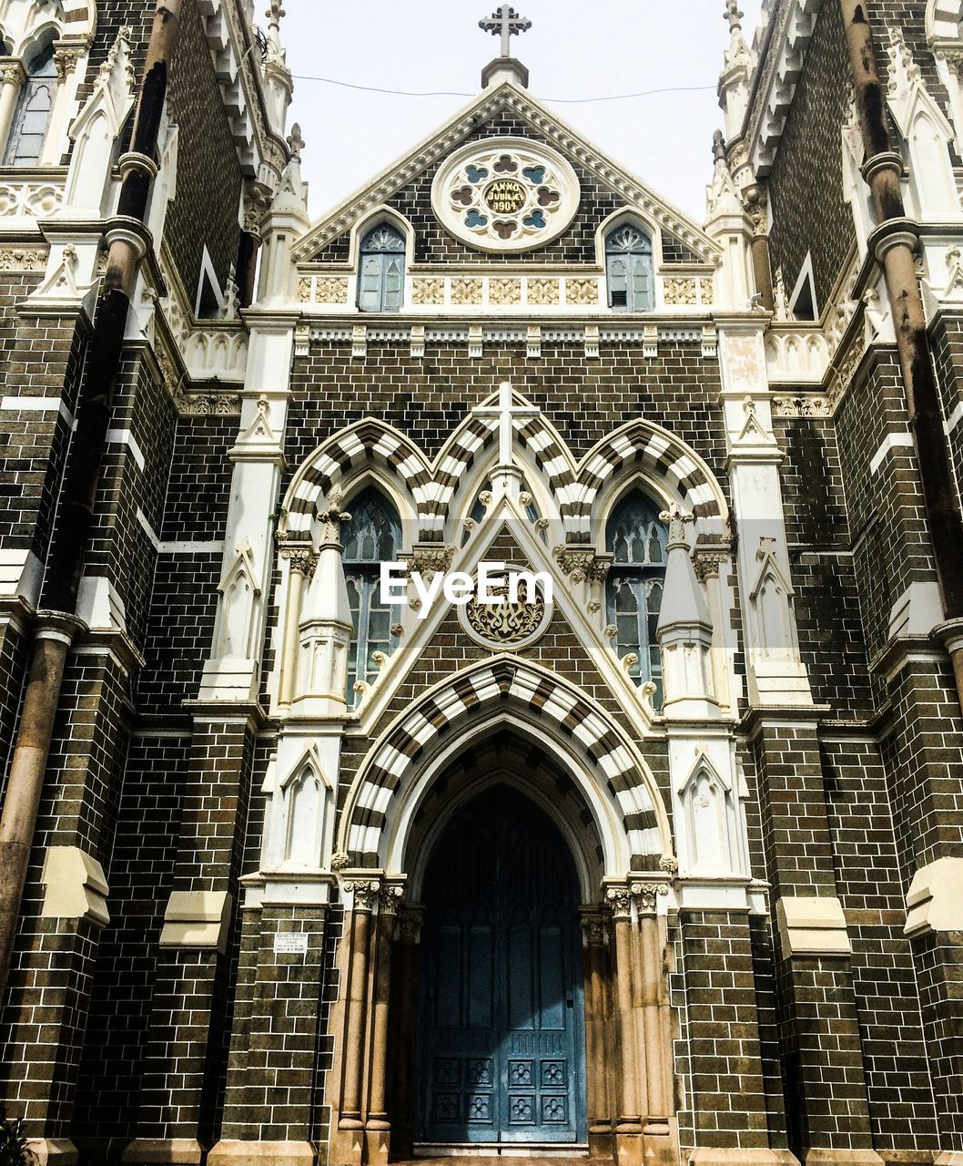 LOW ANGLE VIEW OF CHURCH WITH CHURCH