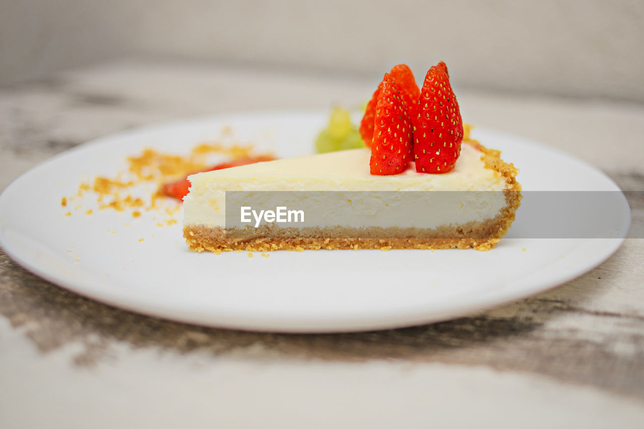 CLOSE-UP OF CAKE ON PLATE