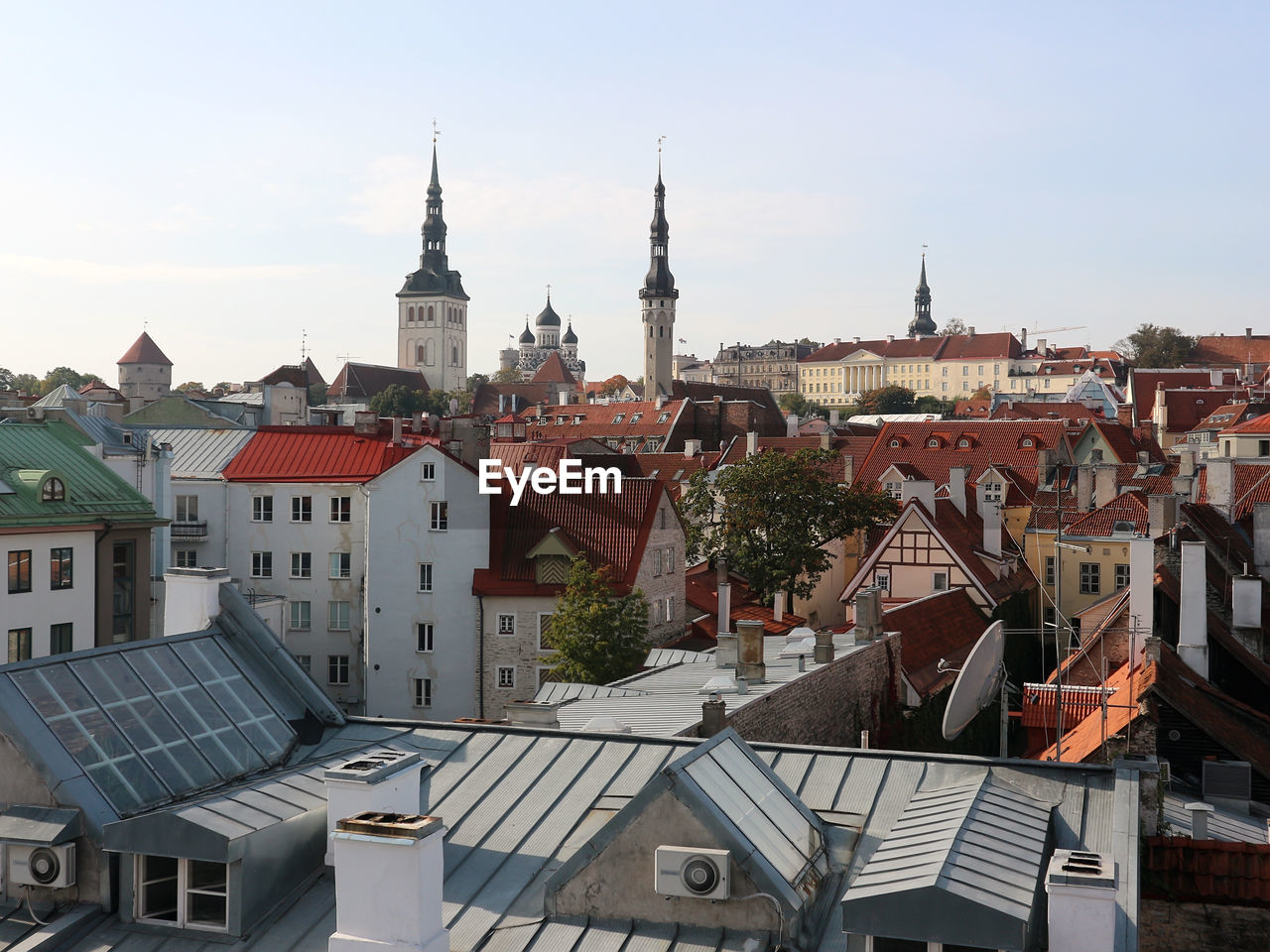 Panoramic view of tallinn old town