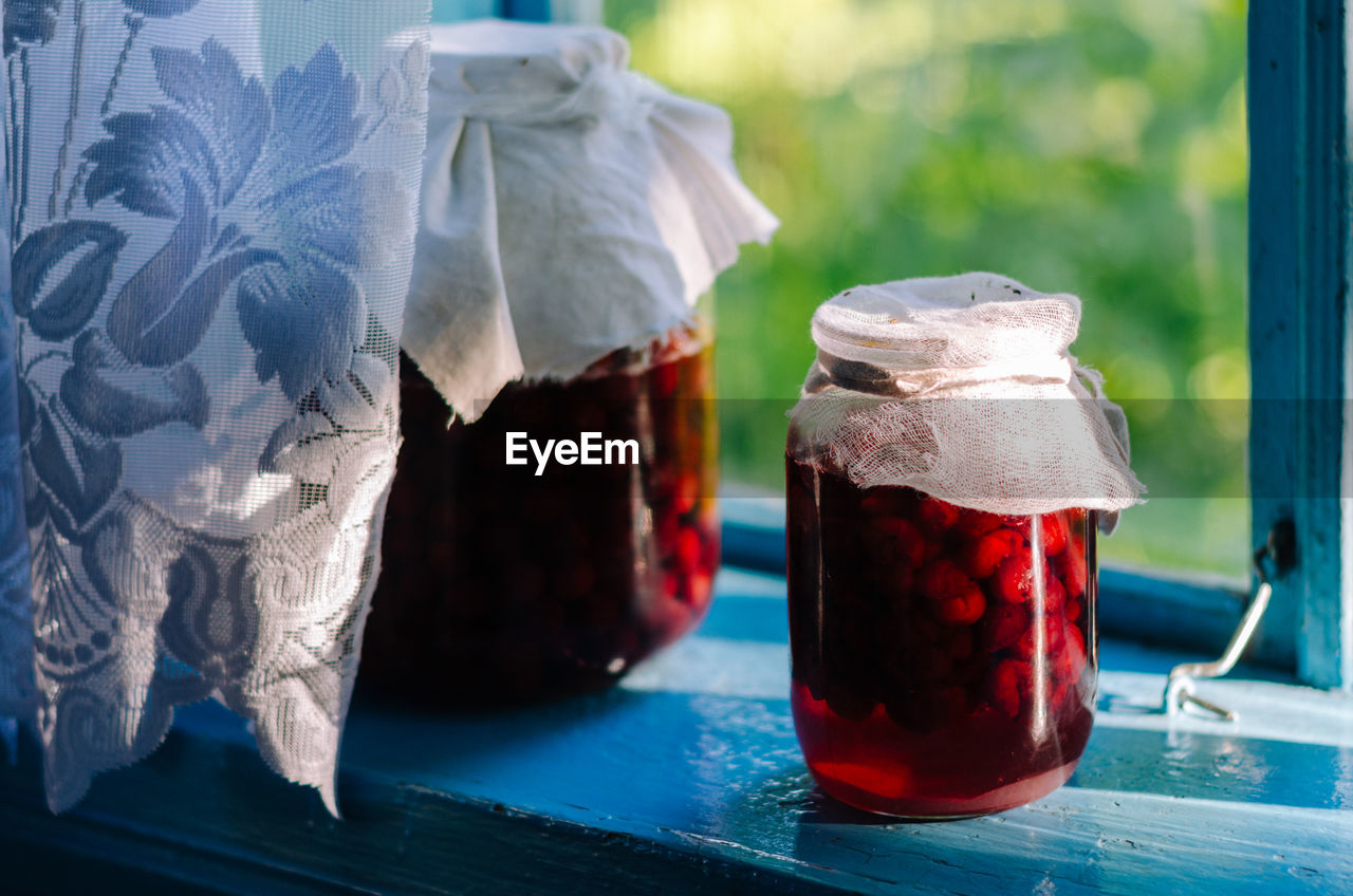 Close-up of preserves