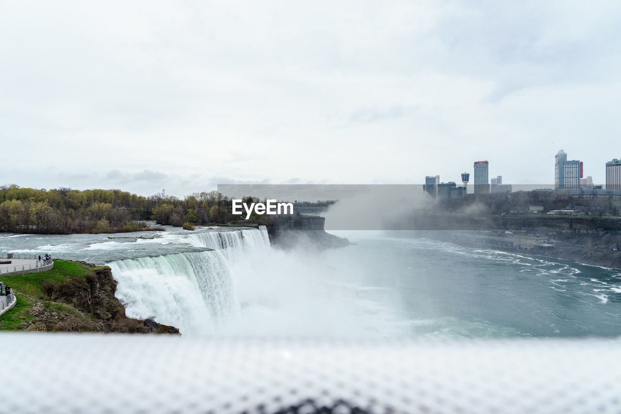 SCENIC VIEW OF WATERFALL