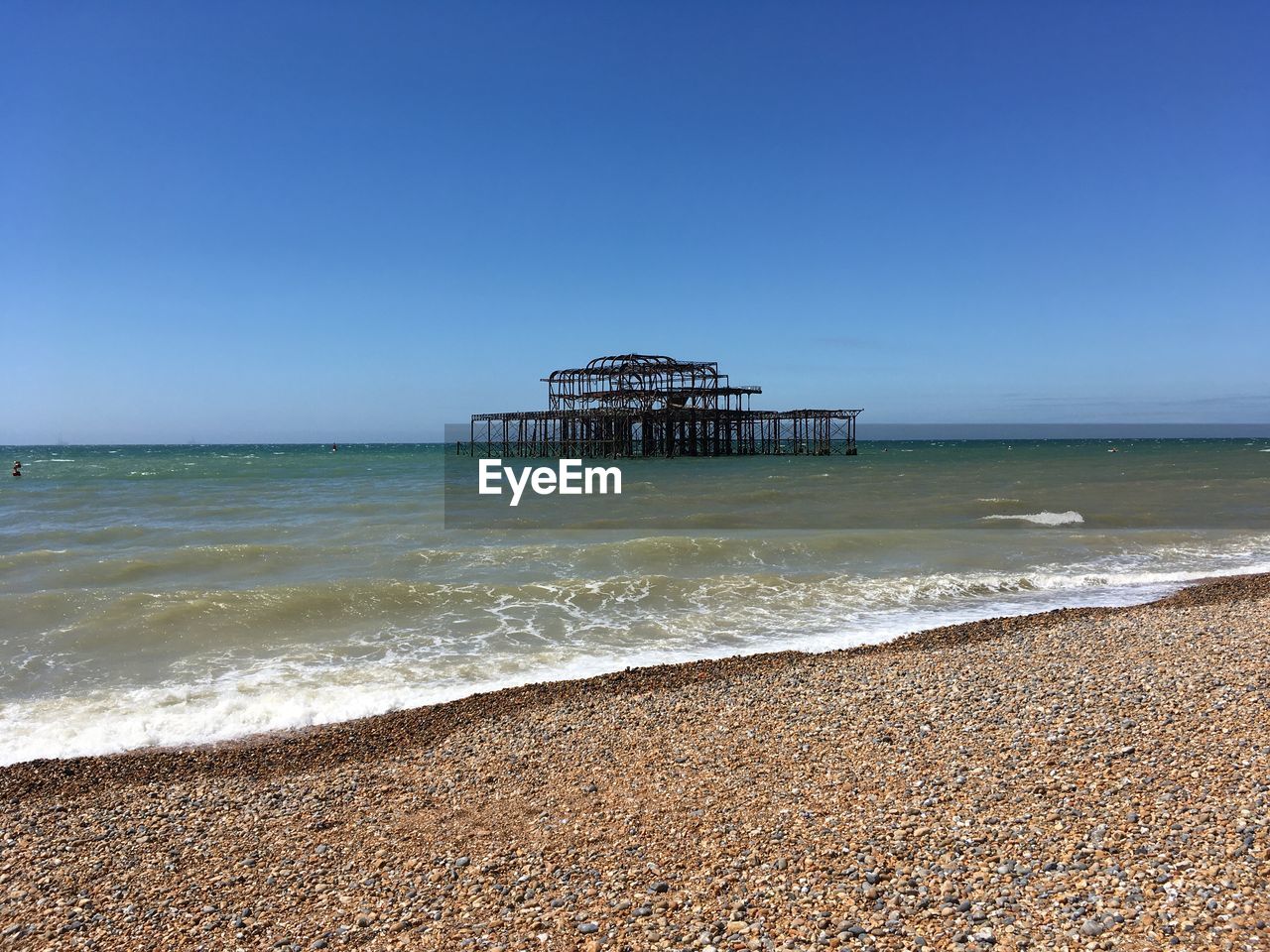 Lifeguard hut on beach