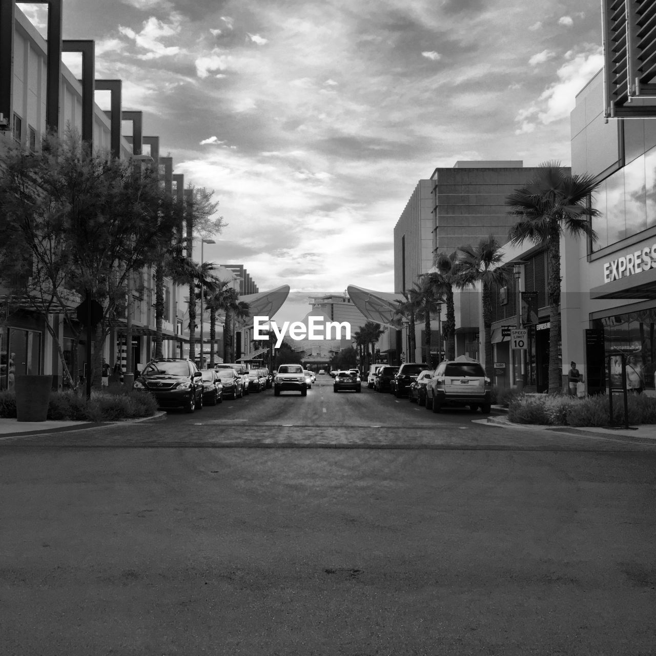 ROAD WITH BUILDINGS IN BACKGROUND