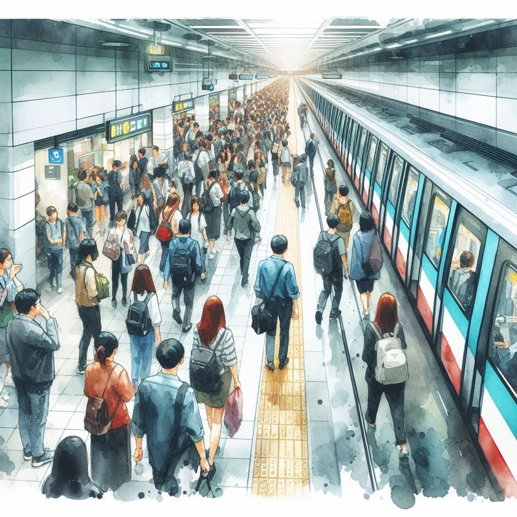 crowd, group of people, large group of people, men, adult, architecture, transportation, women, commuter, city, travel, indoors, transport, city life, crowded, business, mode of transportation, technology, rail transportation, communication, high angle view, public transport, sitting, person