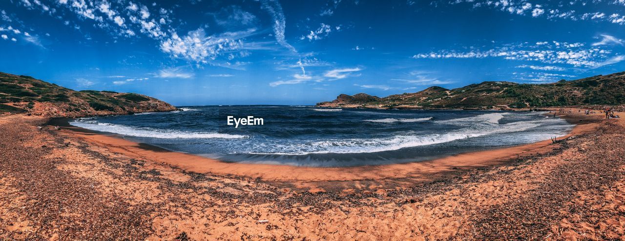 PANORAMIC VIEW OF BEACH AGAINST SKY