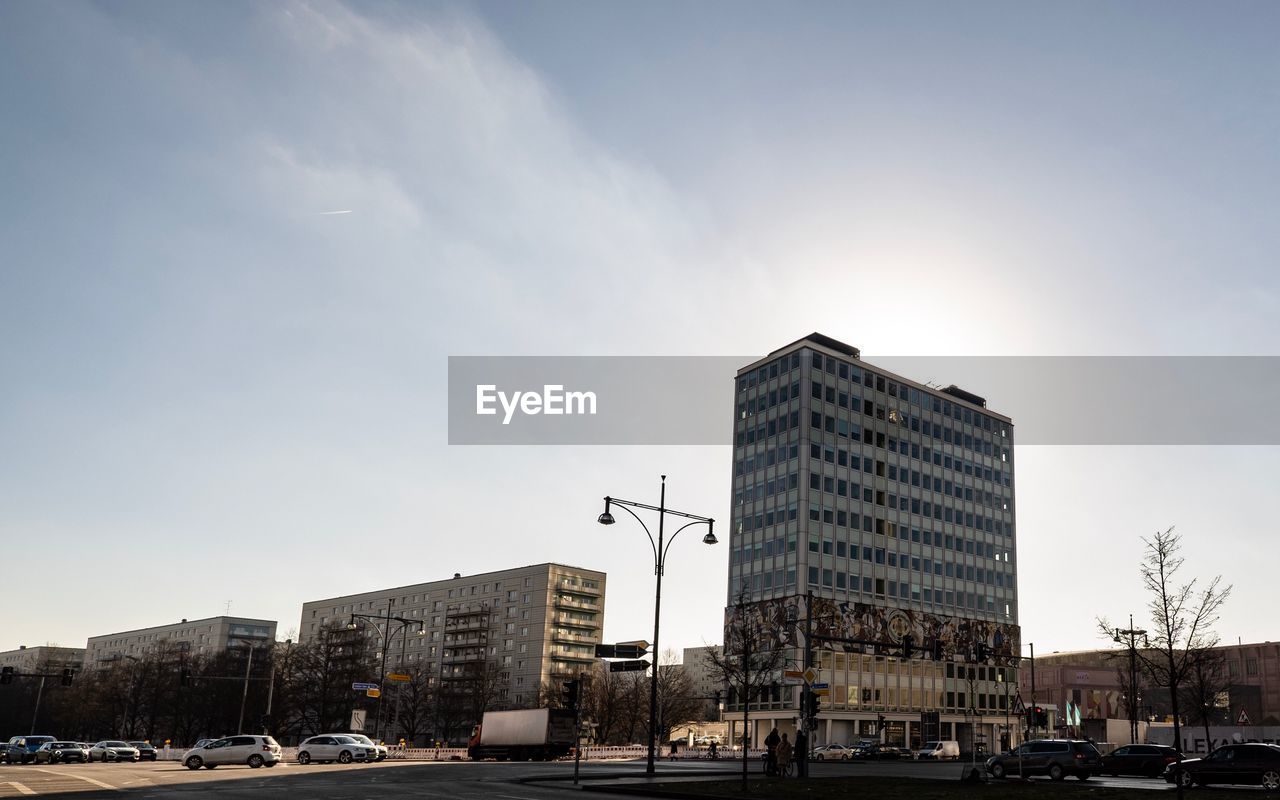 Low angle view of buildings against sky