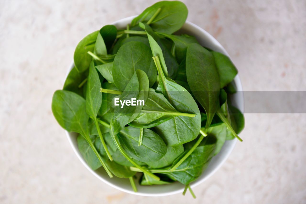 Directly above shot of vegetable in bowl on table