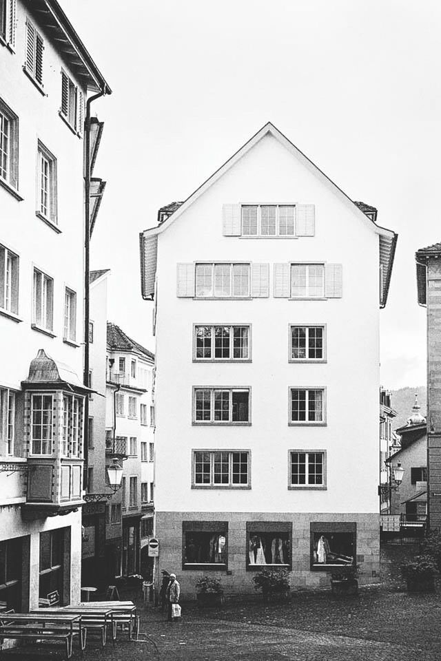 LOW ANGLE VIEW OF BUILDINGS