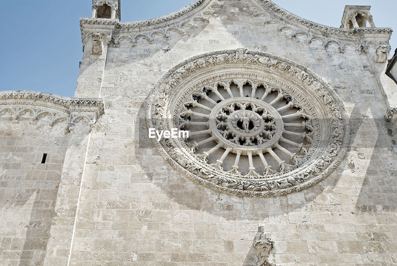 Low angle view of basilica di santa croce on sunny day