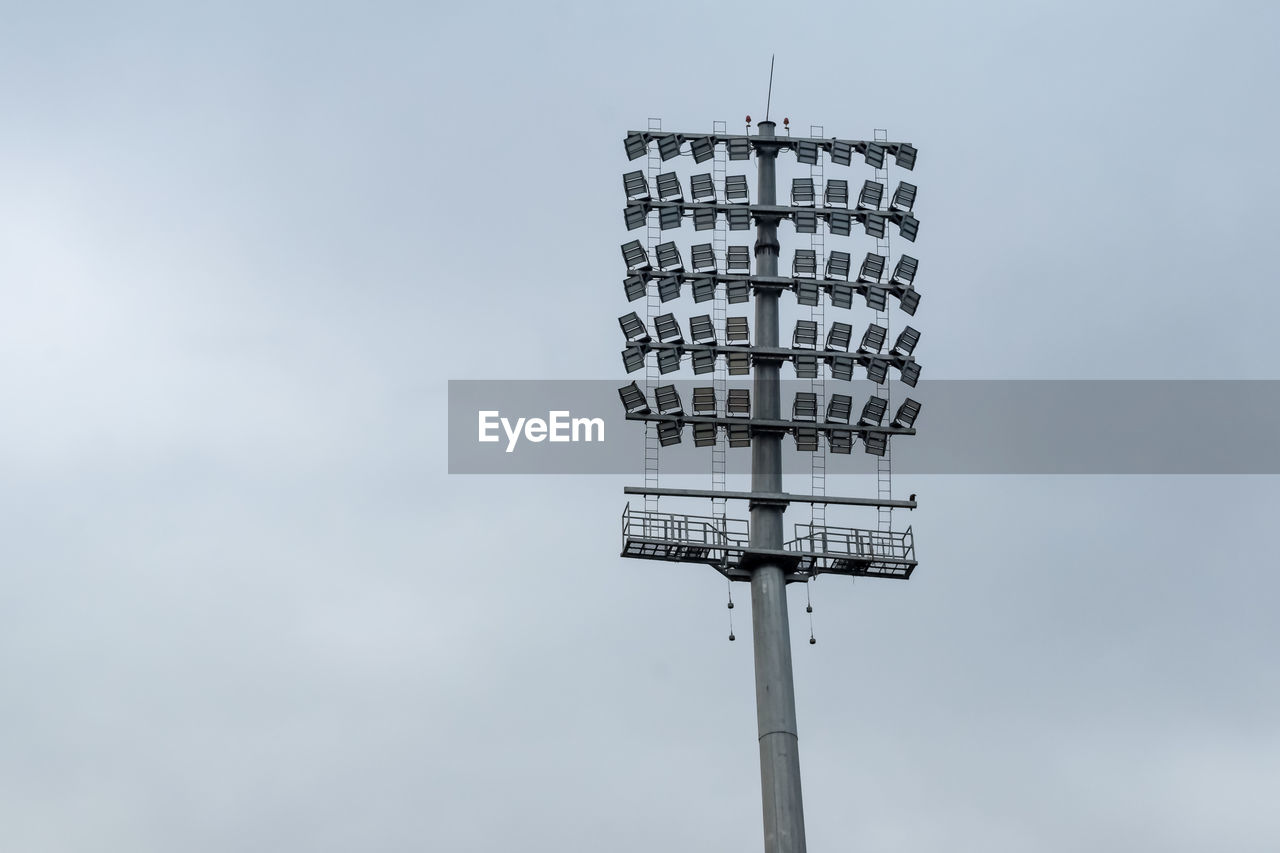 Cricket stadium flood lights poles at delhi, india, cricket stadium light