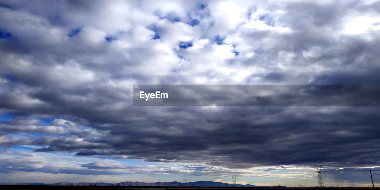 LOW ANGLE VIEW OF STORM CLOUDS