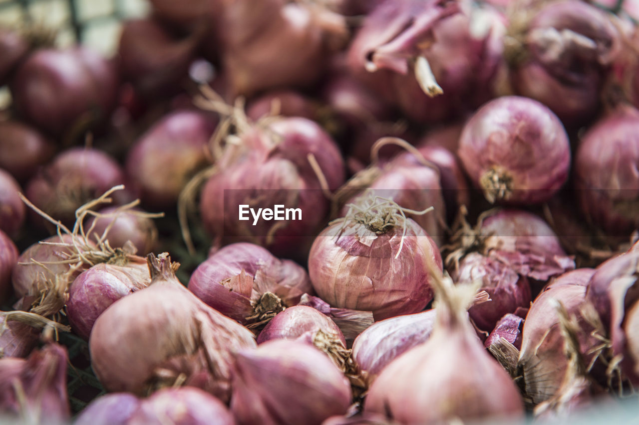 Full frame shot of onions