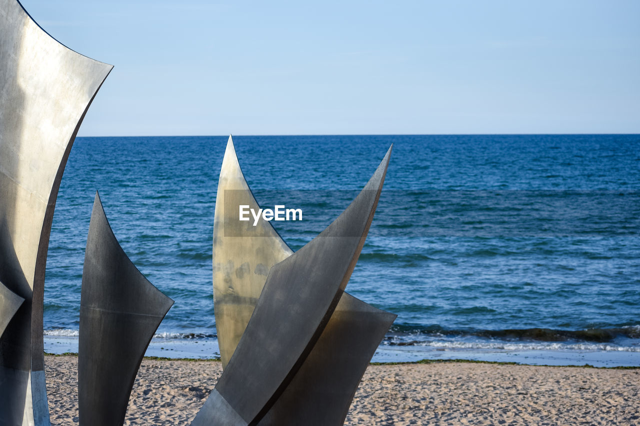 VIEW OF SEA AGAINST CLEAR SKY