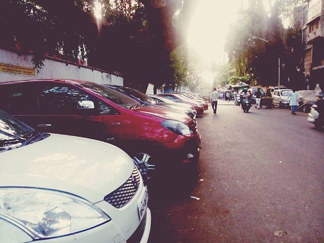 CARS PARKED ON ROAD