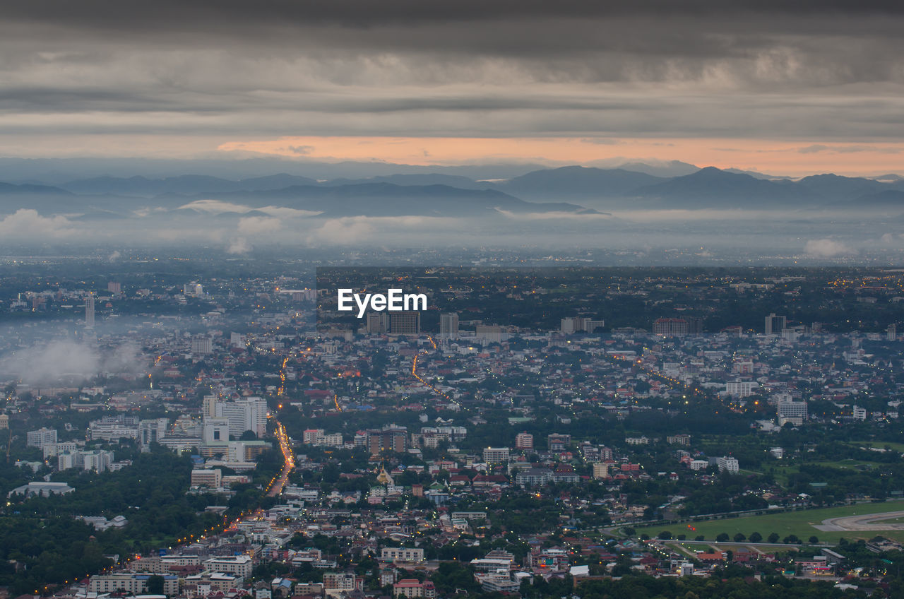 Aerial view of cityscape