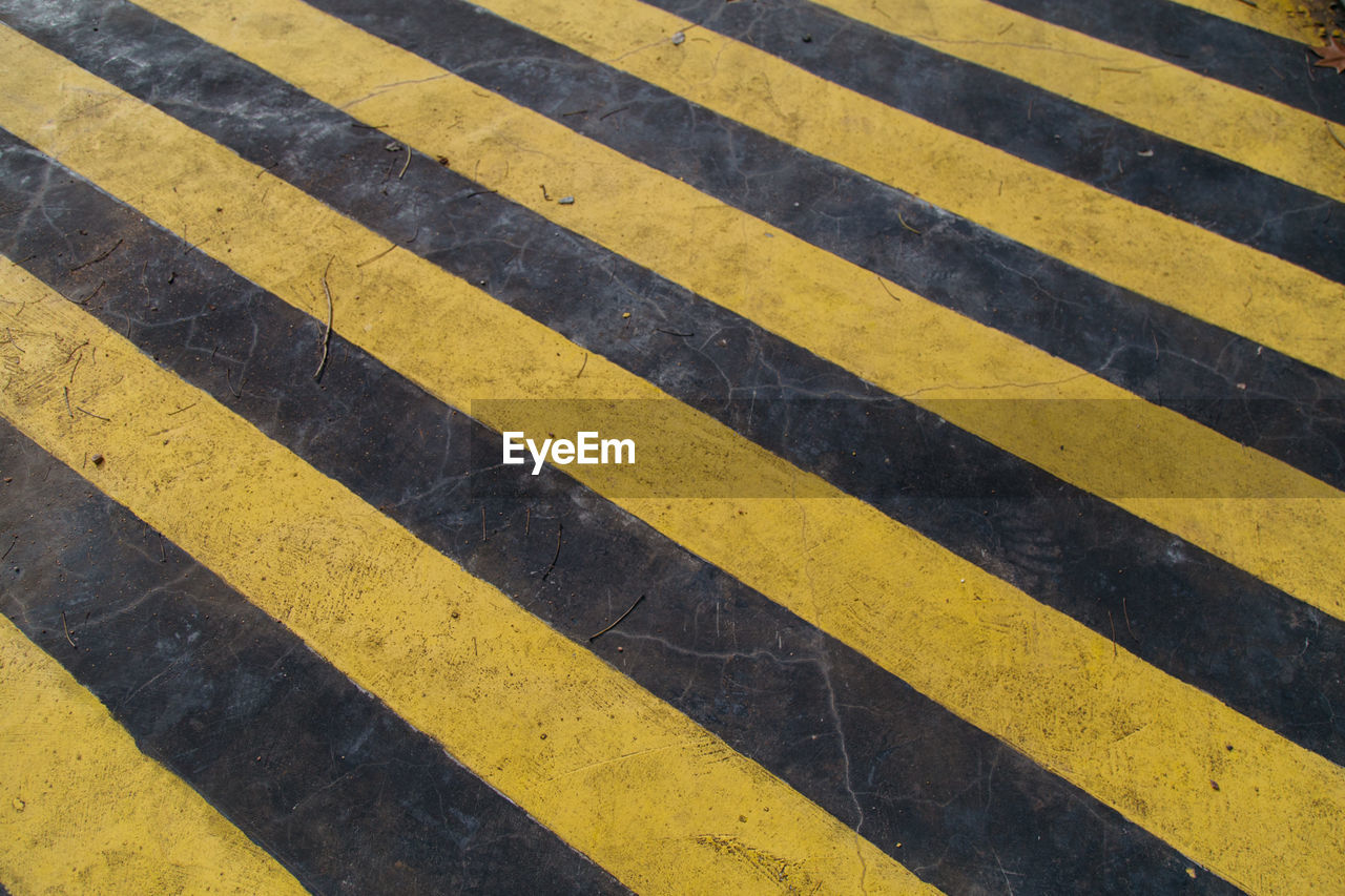 Full frame shot of zebra crossing