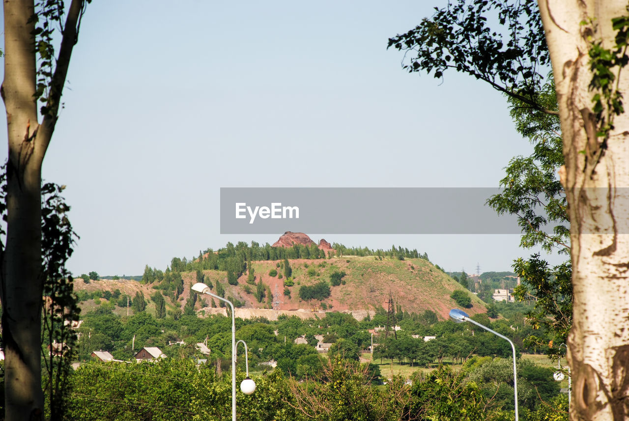 PANORAMIC VIEW OF LANDSCAPE AGAINST CLEAR SKY