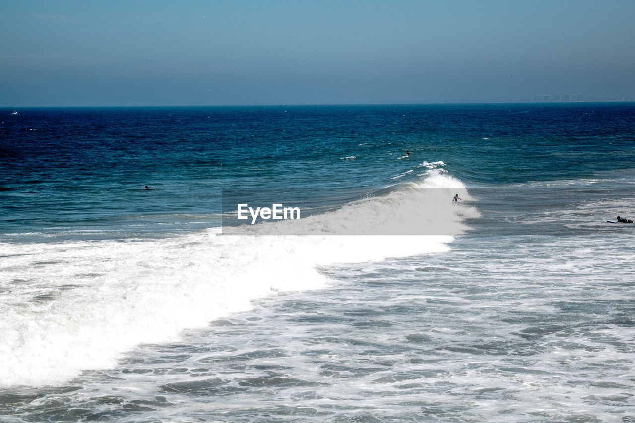 VIEW OF SEA AGAINST CLEAR SKY