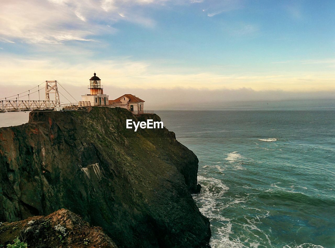 Lighthouse on cliff