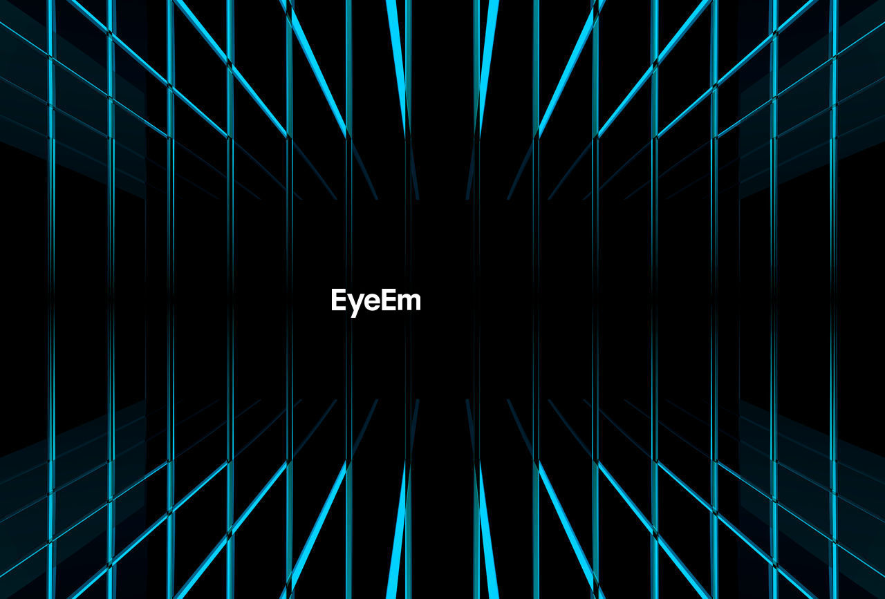 Full frame shot of bridge railing at night