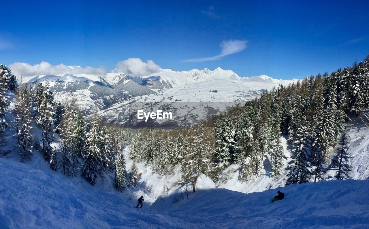 SCENIC VIEW OF SNOWCAPPED MOUNTAIN AGAINST SKY