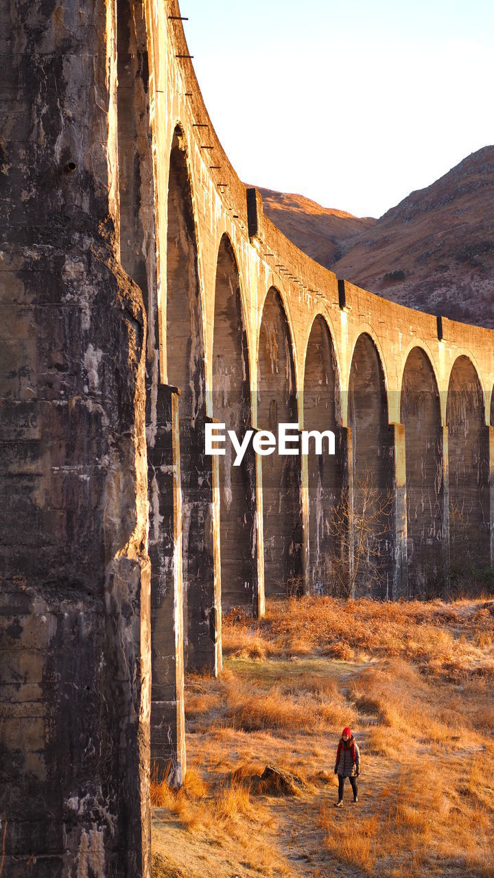 arch bridge over landscape