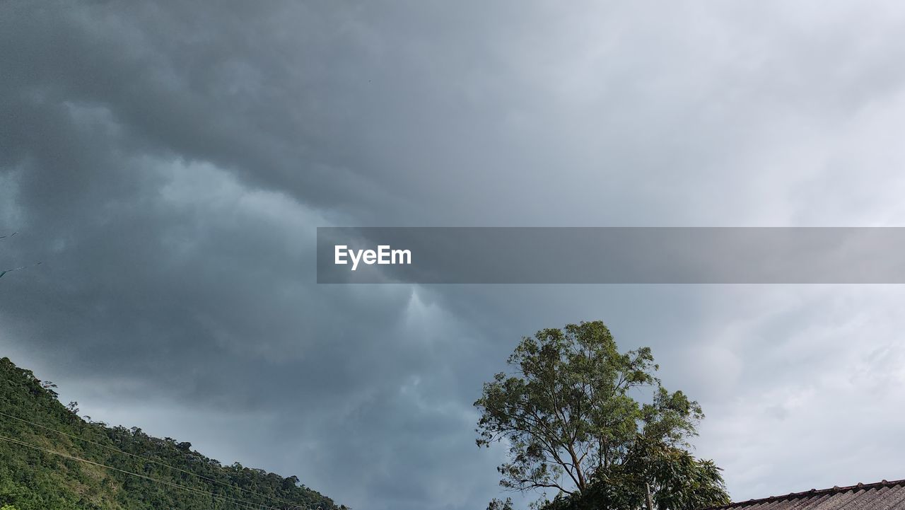 cloud, sky, tree, storm, thunderstorm, environment, plant, beauty in nature, nature, storm cloud, dramatic sky, no people, overcast, landscape, rain, scenics - nature, cloudscape, mountain, outdoors, monsoon, wet, low angle view, land, forest, day