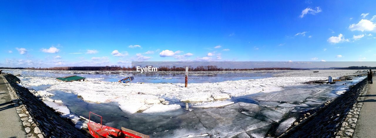 PANORAMIC VIEW OF SEA AGAINST SKY