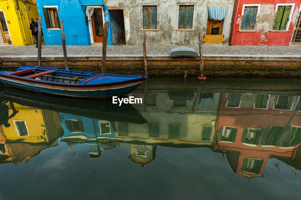 REFLECTION OF BUILDINGS ON CANAL