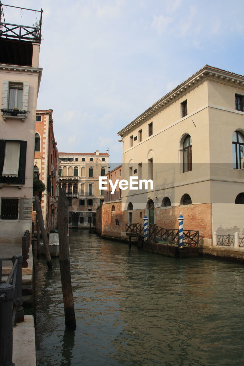 VIEW OF CANAL AGAINST BUILDINGS