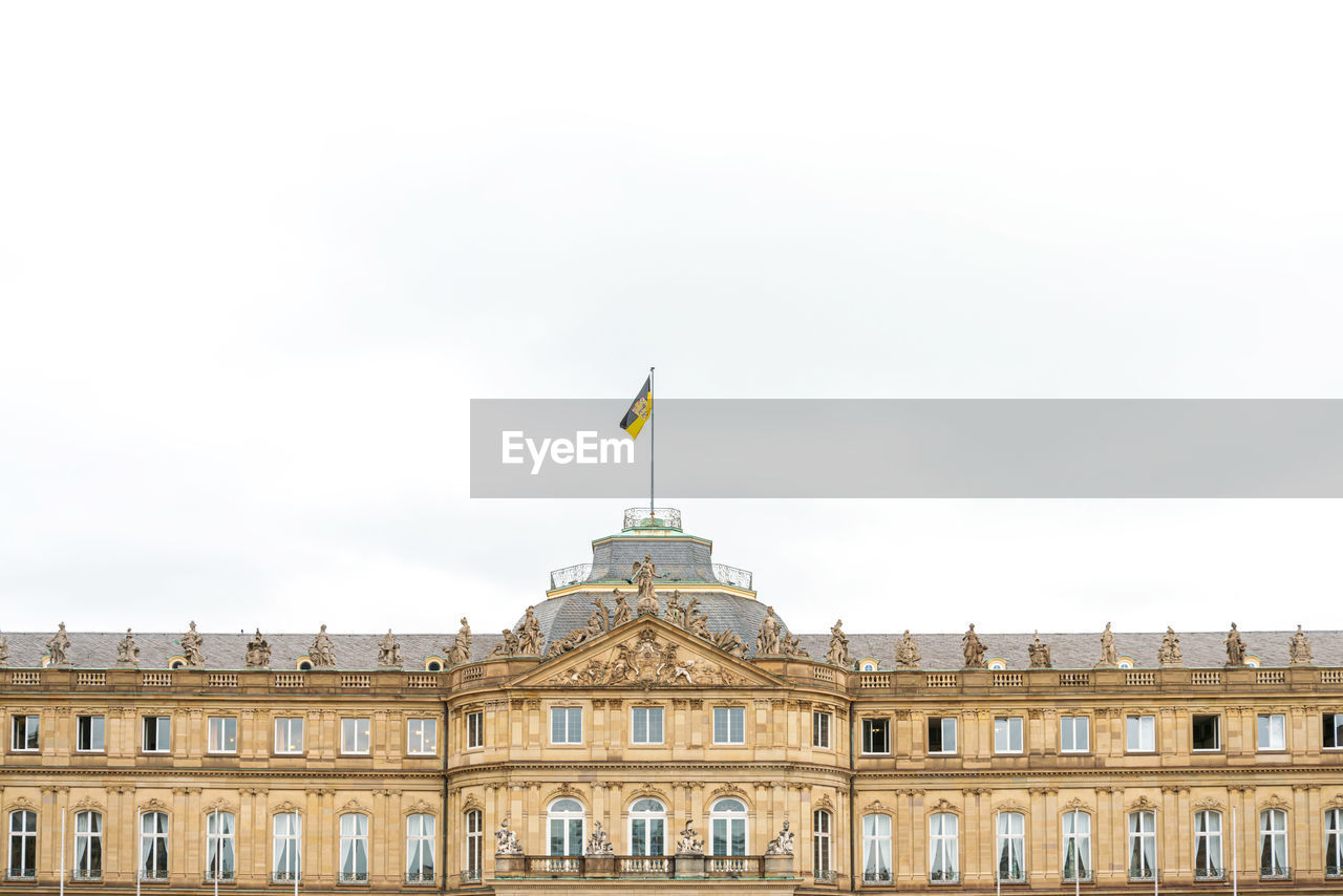 Low angle view of palace against sky