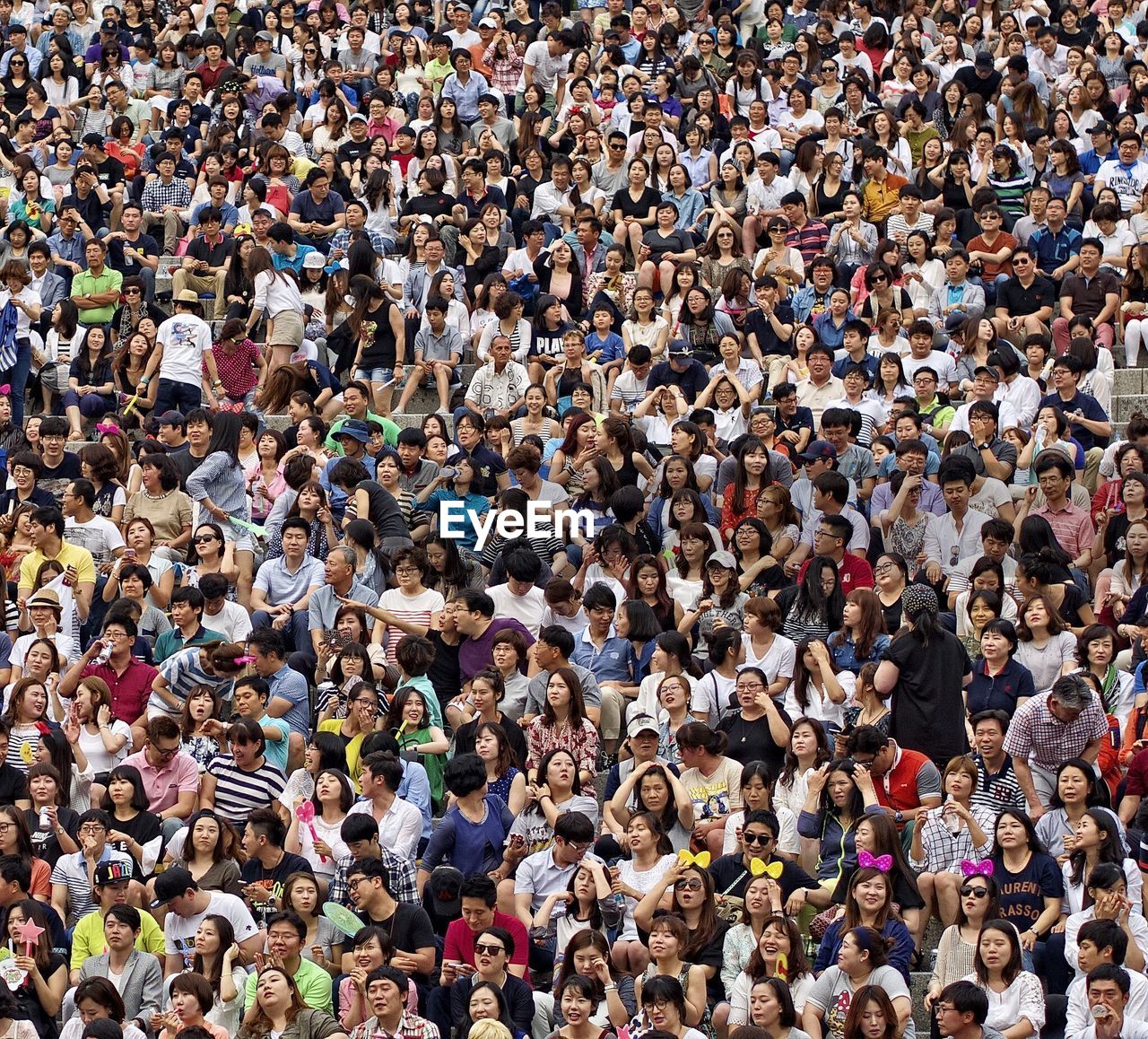 People enjoying at musical concert