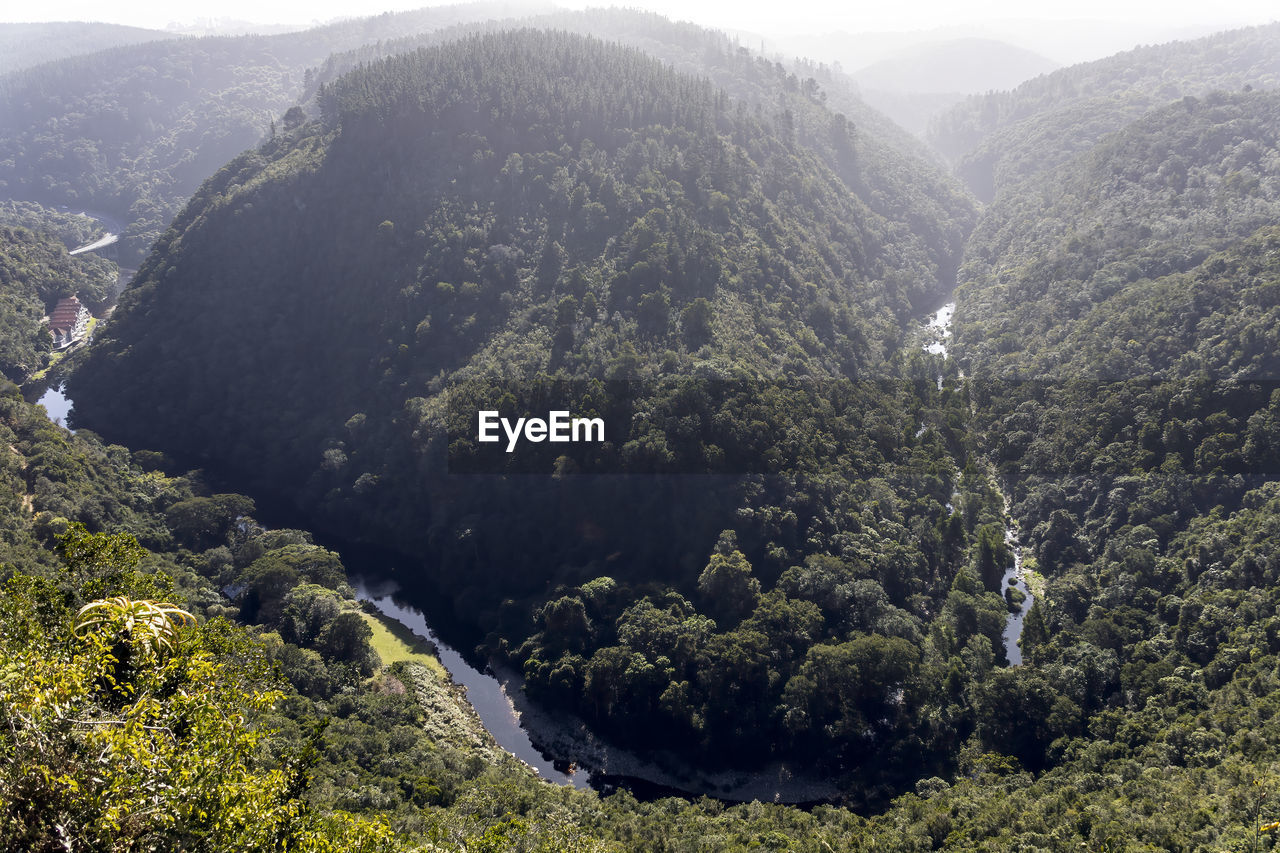 This naturally occuring formation of landmass and rivers creates a 'map of africa' 