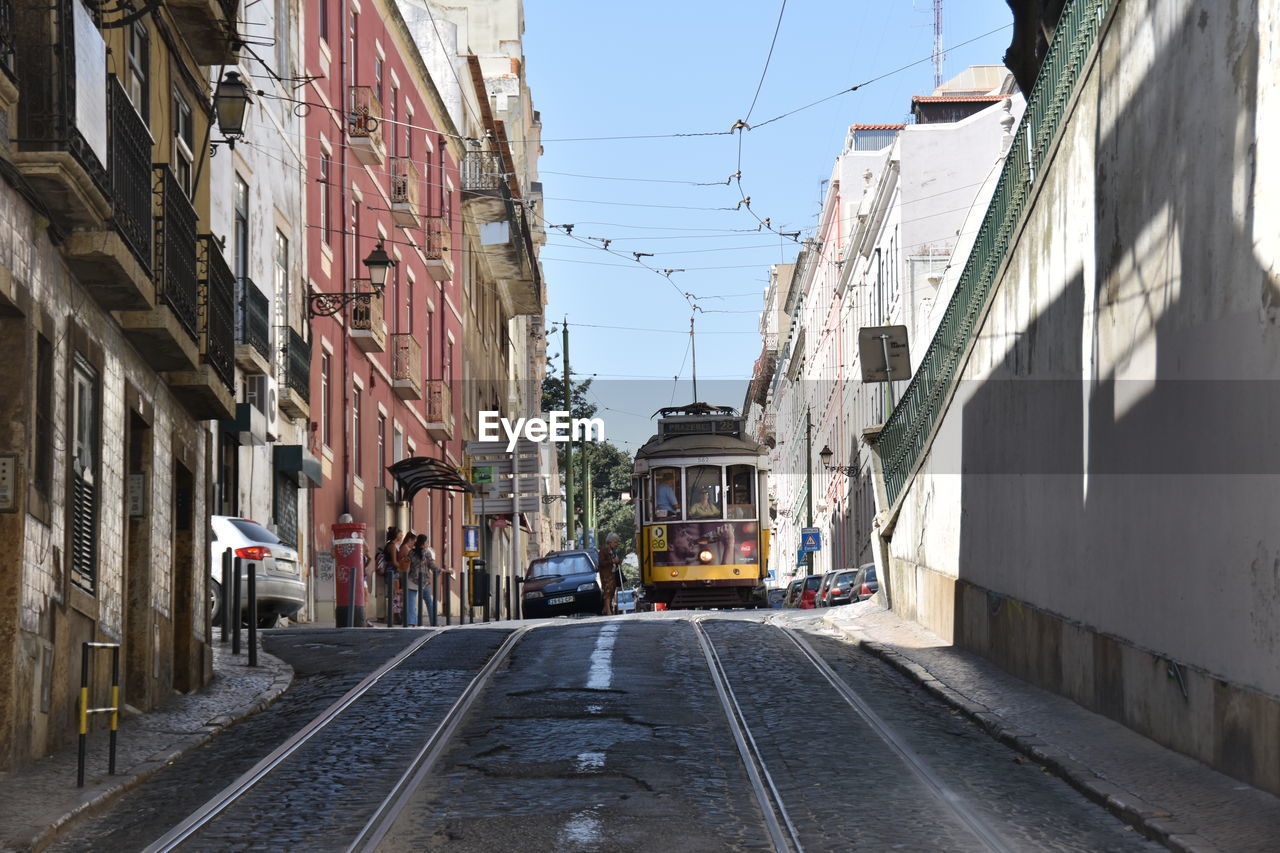 Cars on street in city