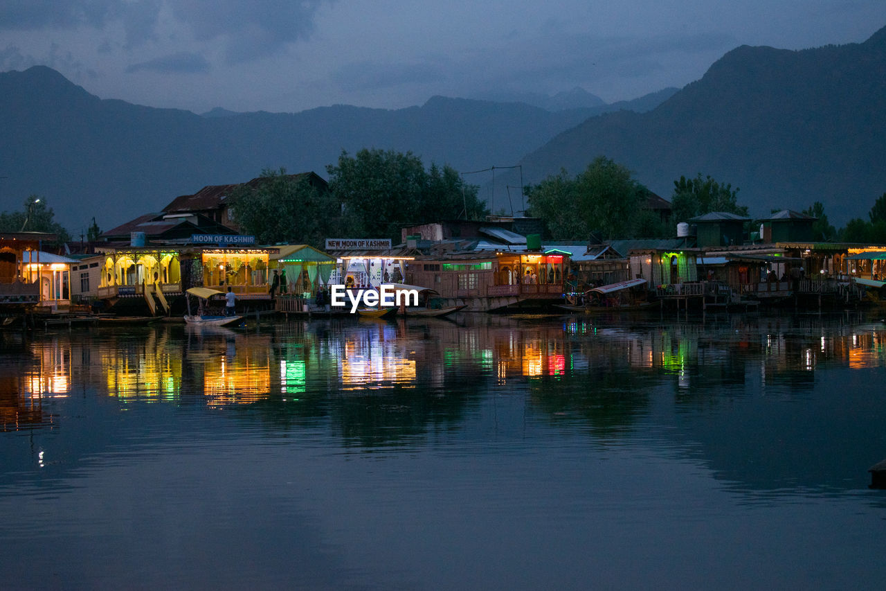 Scenic view of lake against mountain