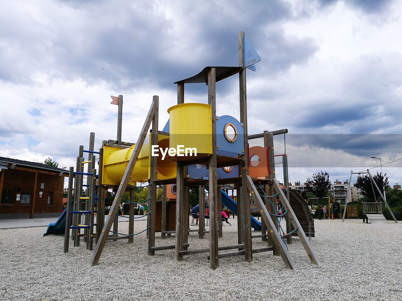 VIEW OF PLAYGROUND AGAINST SKY