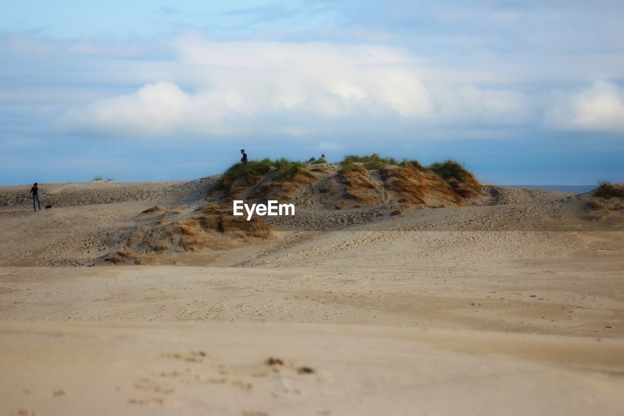 Scenic view of desert against sky