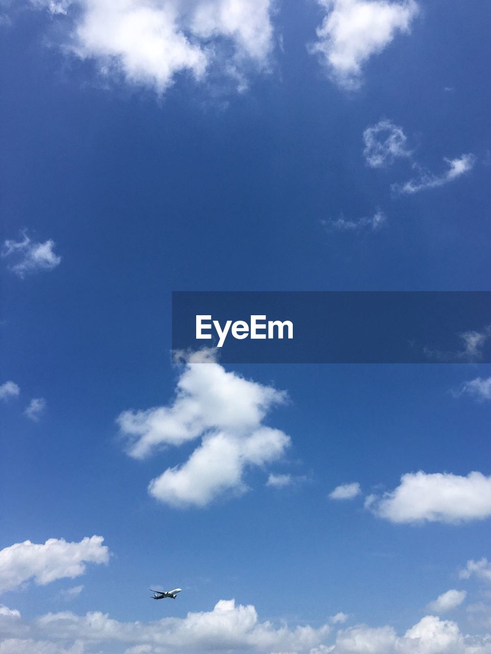 Low angle view of airplane against sky