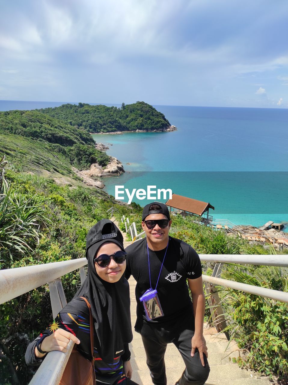 Beautiful panoramic view of perhentian island terengganu, malaysia