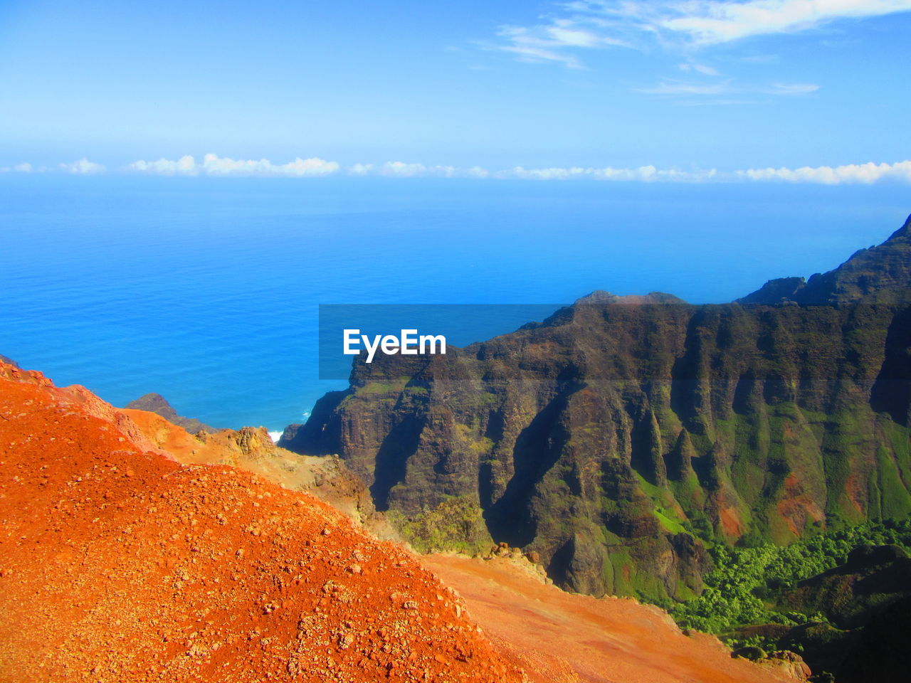 SCENIC VIEW OF LANDSCAPE AND MOUNTAINS AGAINST SKY