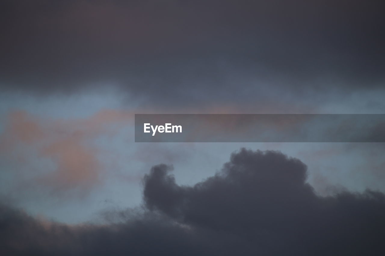 LOW ANGLE VIEW OF STORM CLOUDS