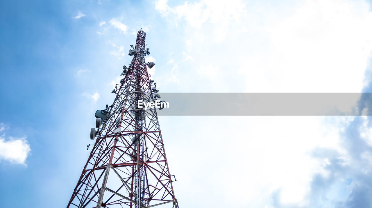 low angle view of tower against sky