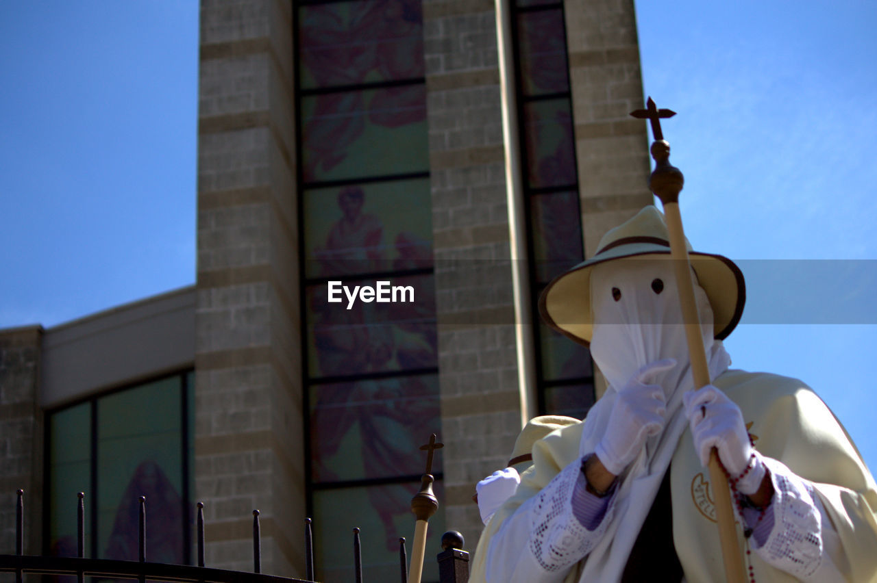 People in costume at francavilla fontana during easter