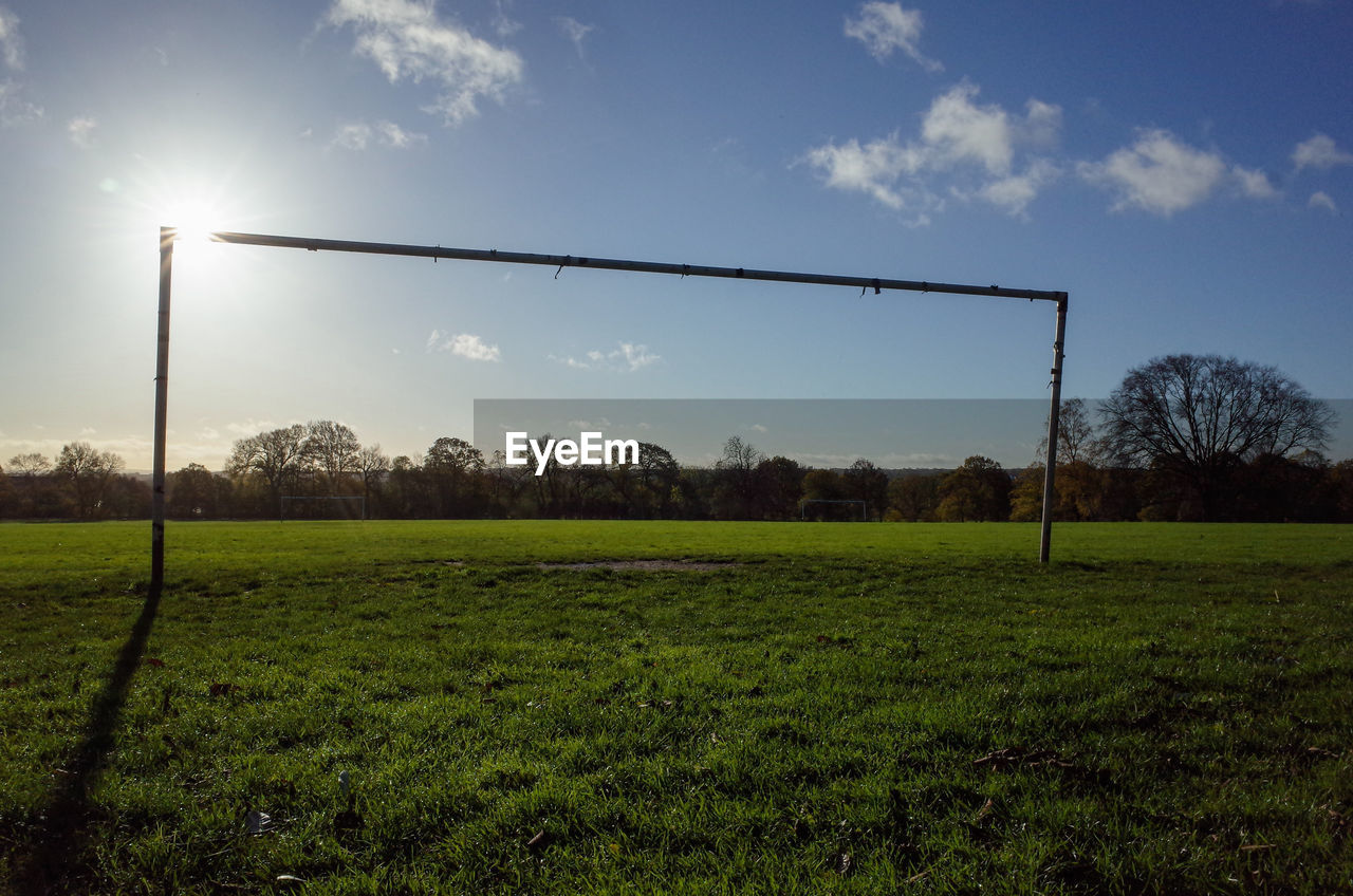 VIEW OF FIELD AGAINST SKY