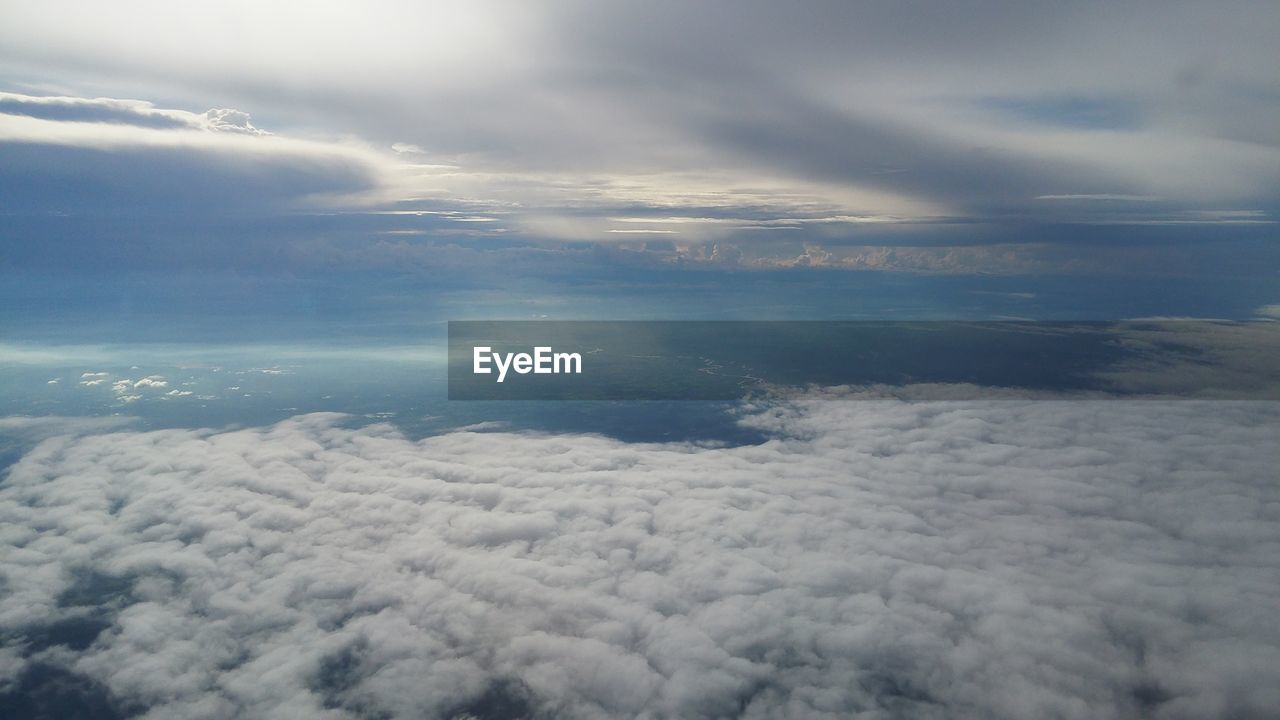 Aerial view of cloudscape