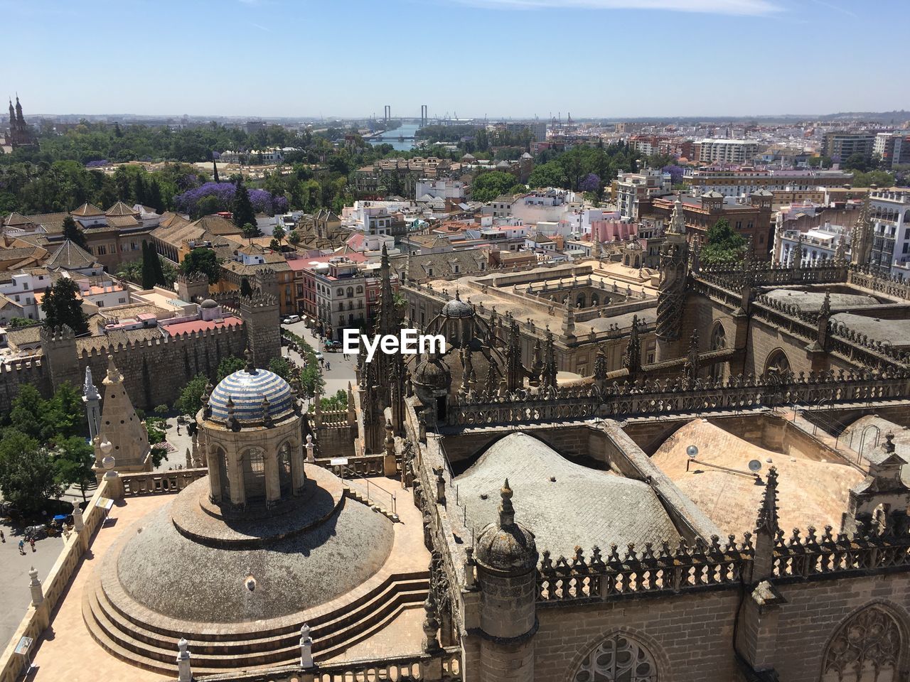 high angle view of townscape