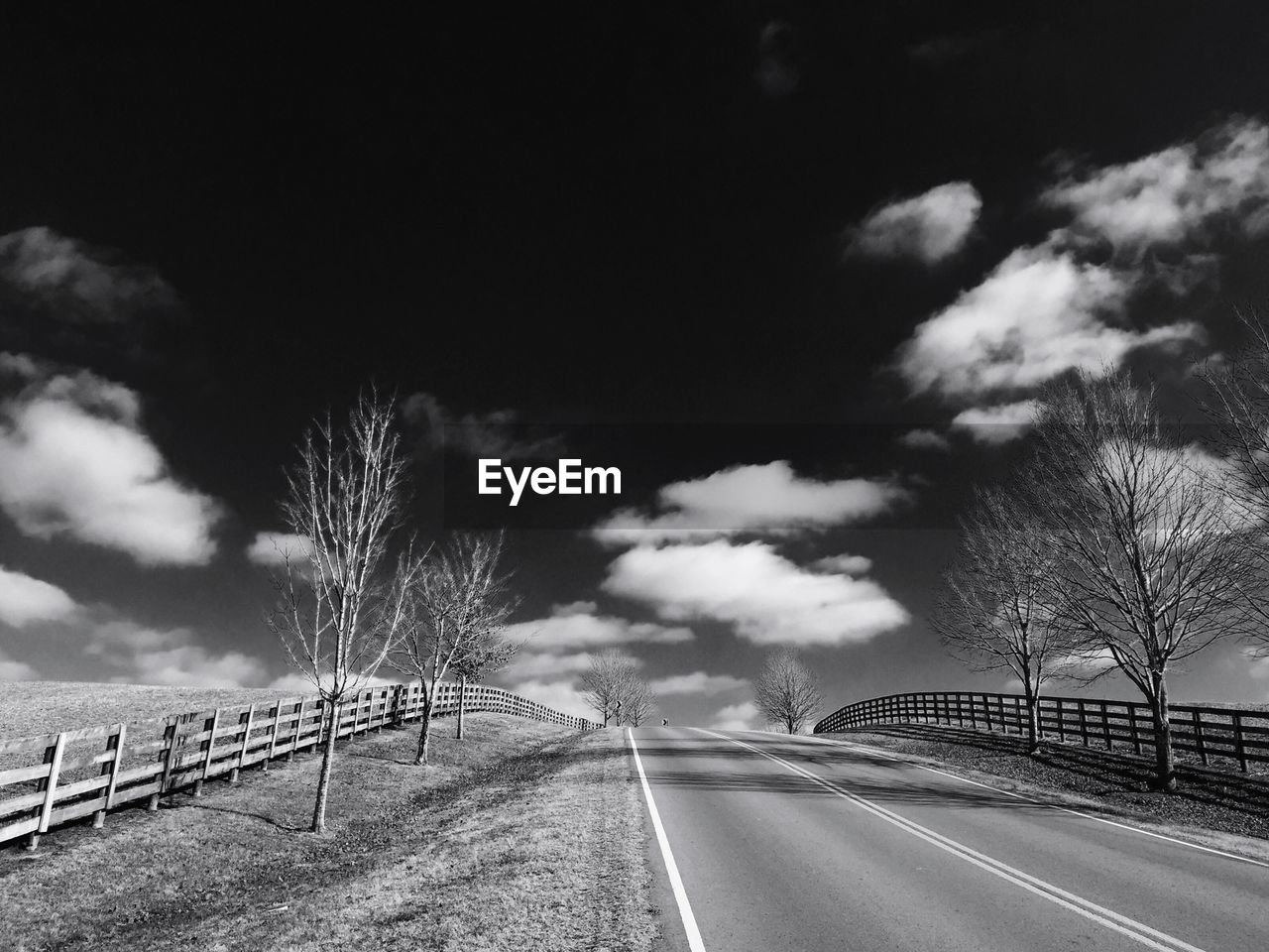 Low angle view of road against sky