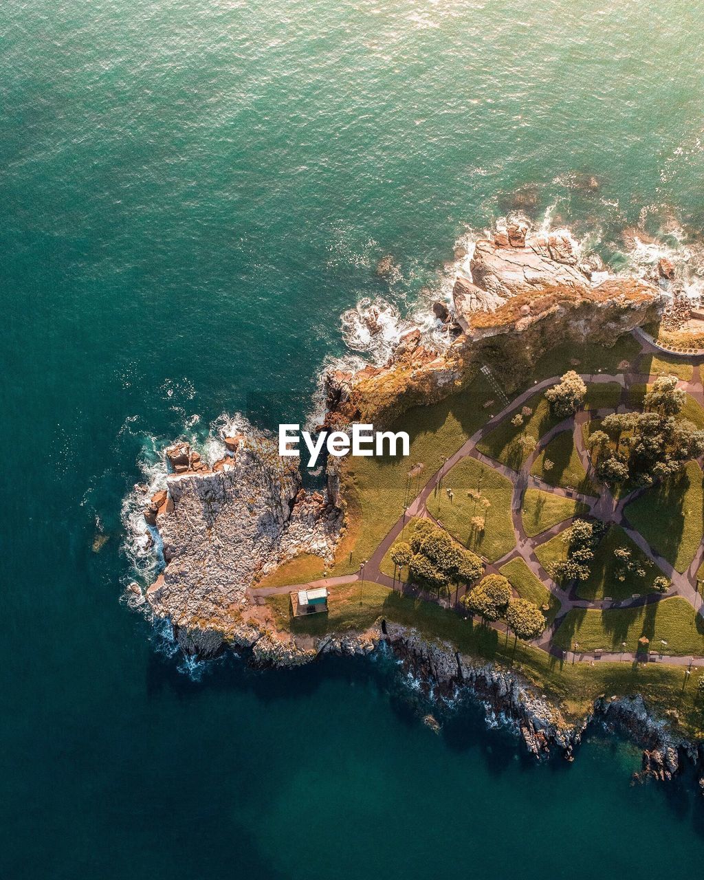 Aerial view of beach