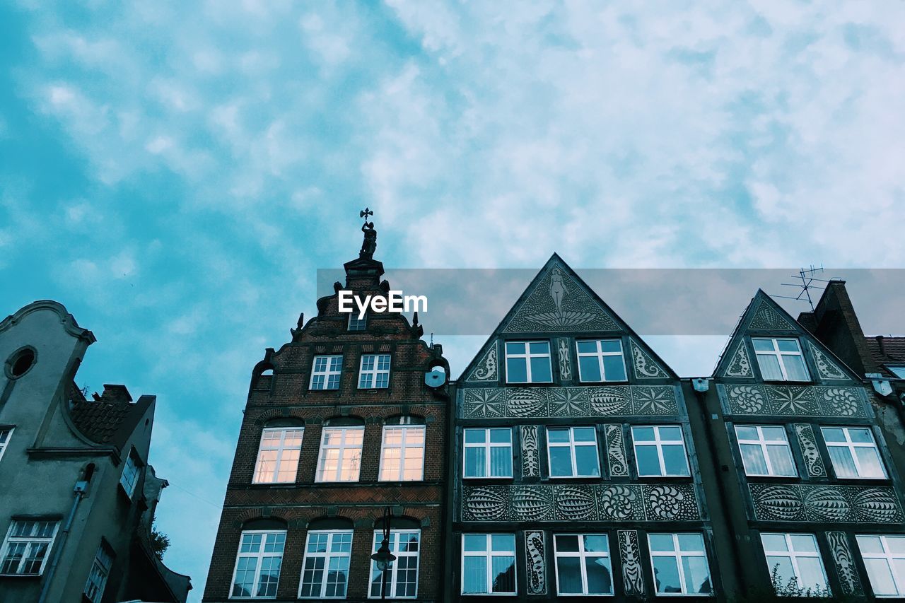 Low angle view of building against sky