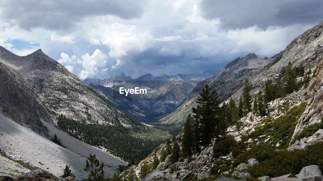 Rocky landscape against the sky